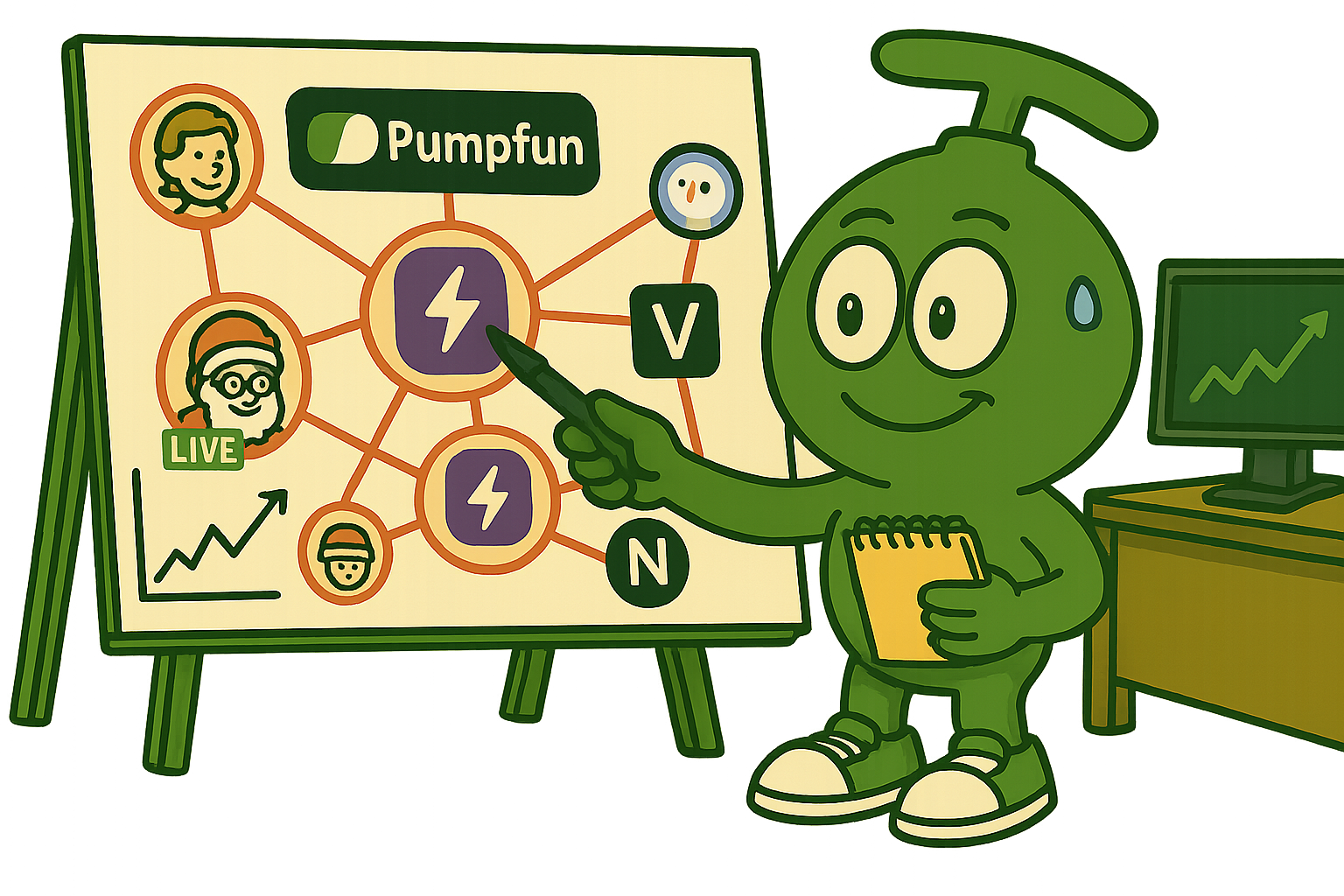 PumpNoid presenting the Pumpfun network
